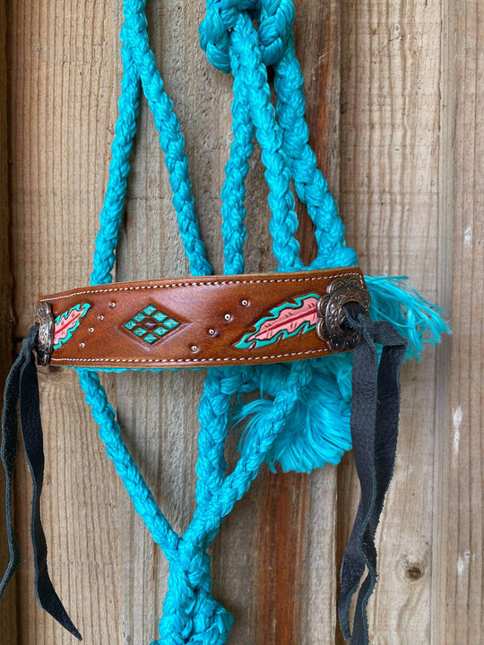 Halter - Mule Tape Cowboy Knot Rope Halter