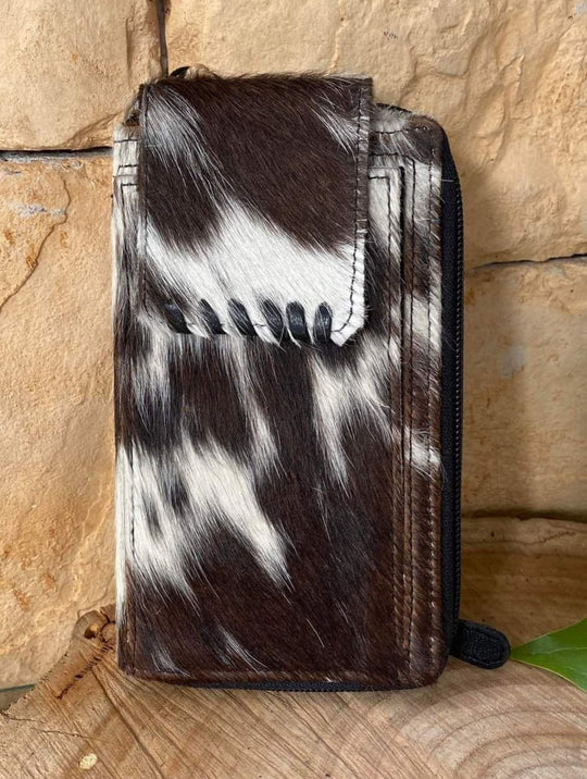 Western Hide & Leather Phone Wallet Purse