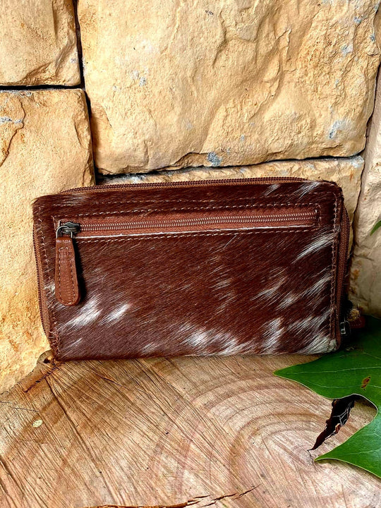 Western Hide & Leather Phone Wallet Purse