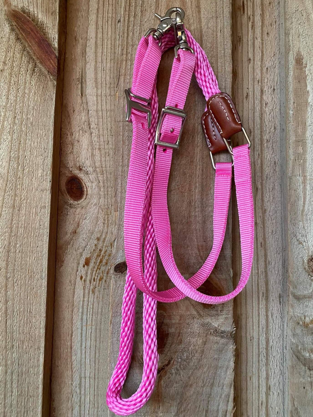 Reins -   8' Barrel/ Roping Contestant Reins Pink