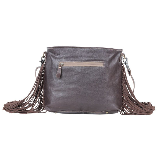 Western Hide & Leather Emobossed Turquiose Crossbody