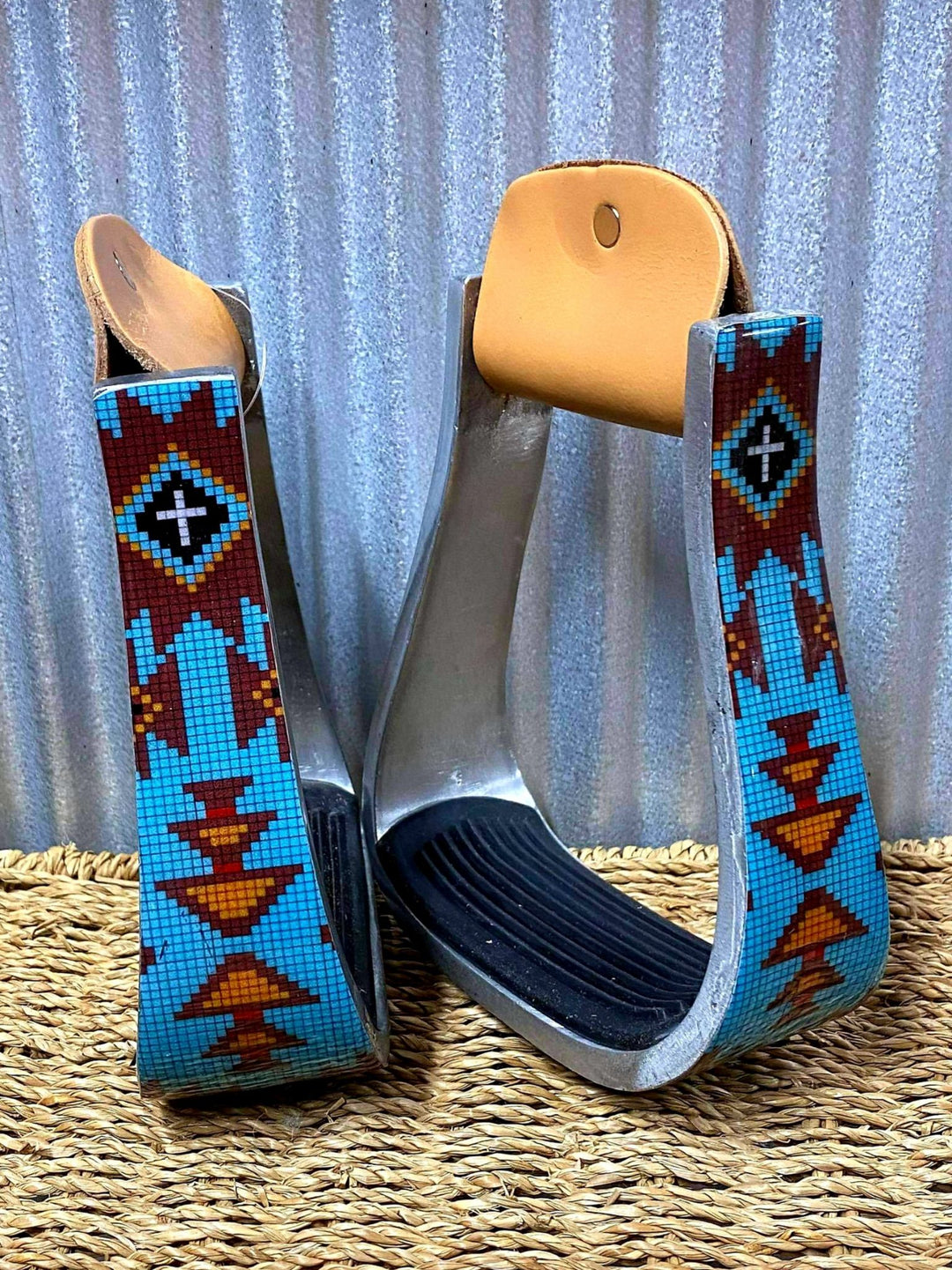 Stirrups - Navajo Arrow print stirrup