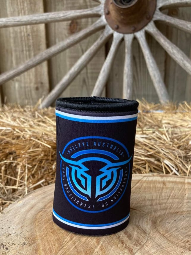 Bullzye -  Stubby Holder Cooler  Black  Blue