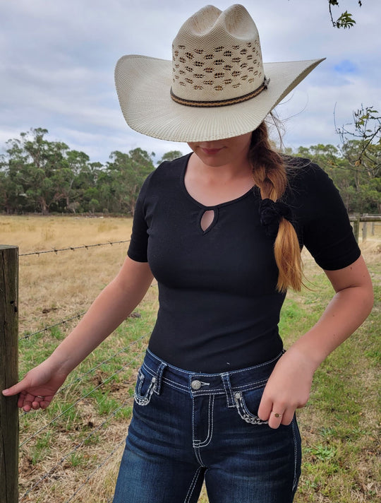 Twister Wheat Straw Unisex Cowboy Hat