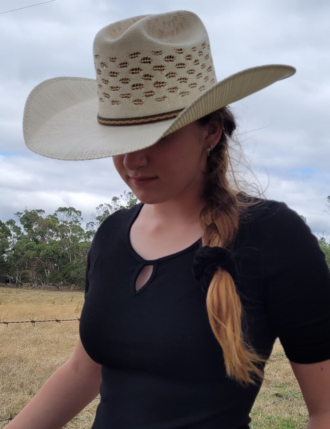 Twister Wheat Straw Unisex Cowboy Hat