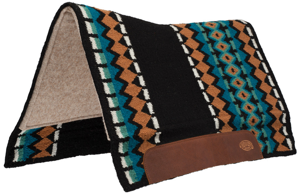 Weaver Western Saddle Pad  Flexi Contour Wool Top Felt Show  32x34